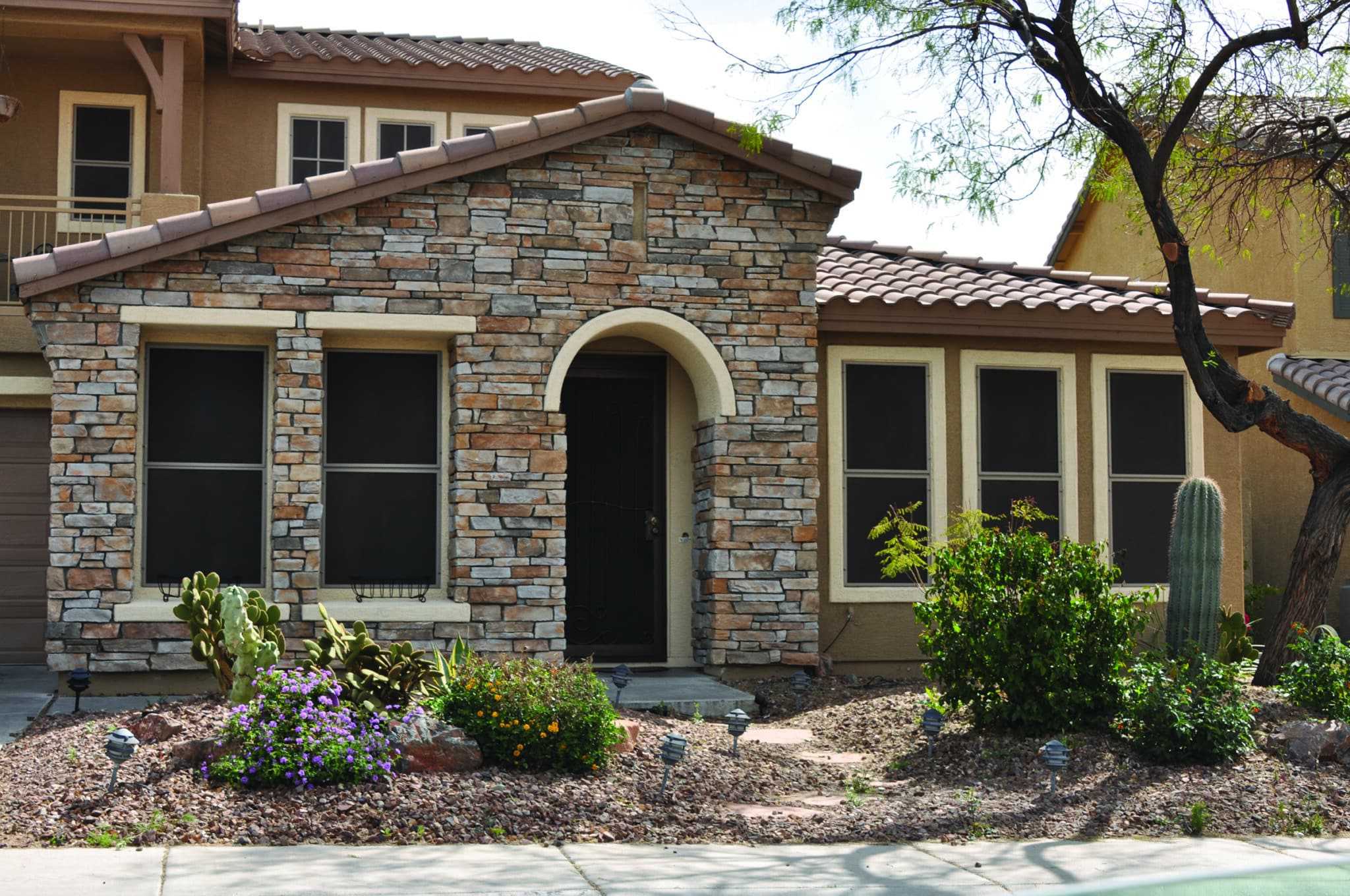 Solar screens in a home in California.