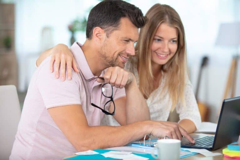 Discovery Process 1 Couple reviewing franchise information